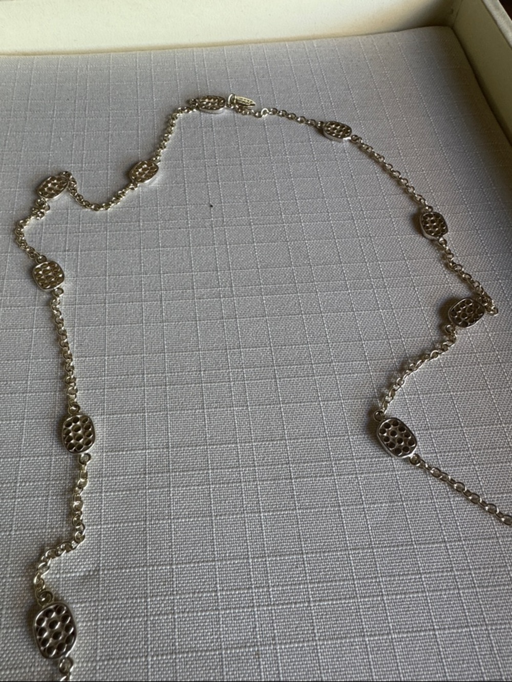 Anna Beck Oval Multi-Disc Sterling Silver 18k Gold Plated Necklace - Picture 4 of 7